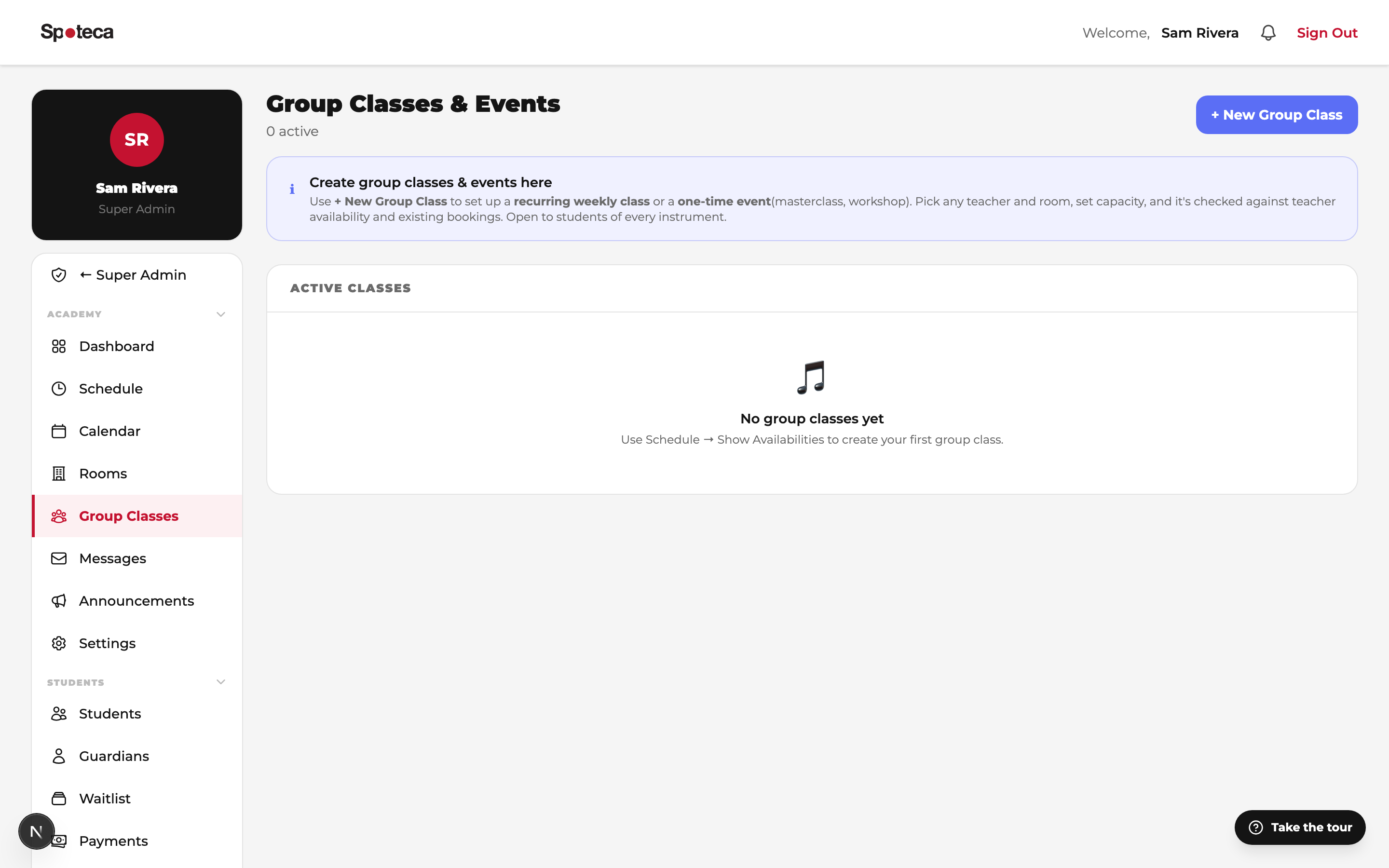 Group classes