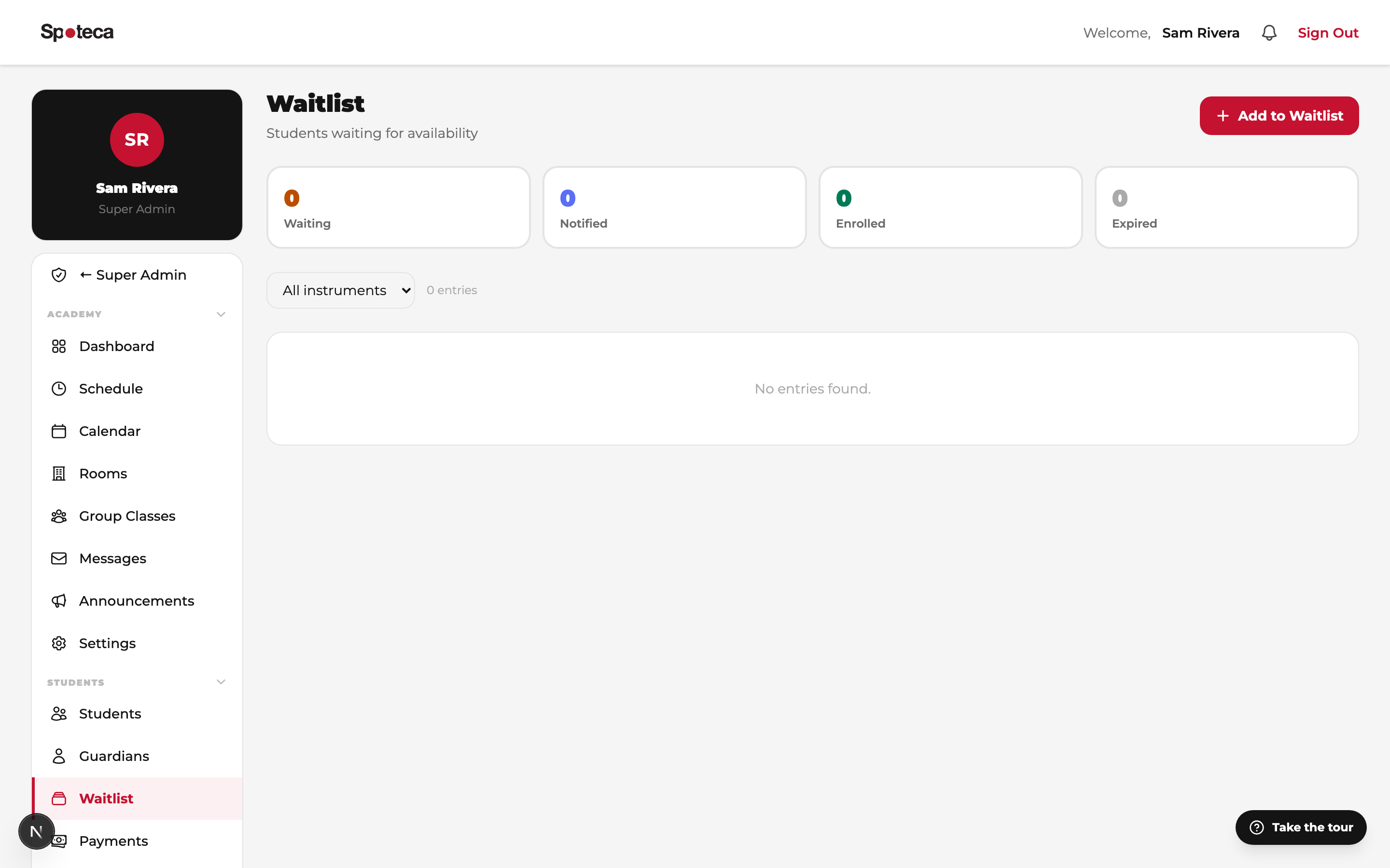 Waitlist