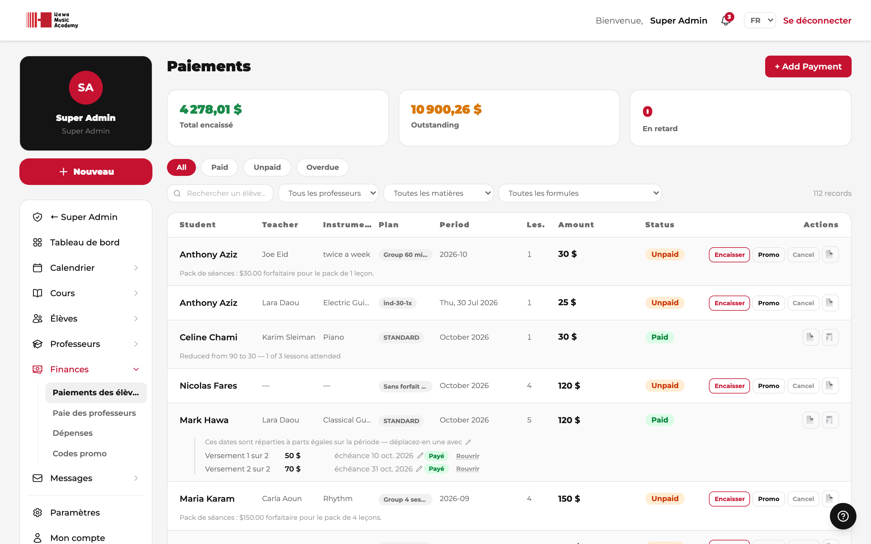 Paiements