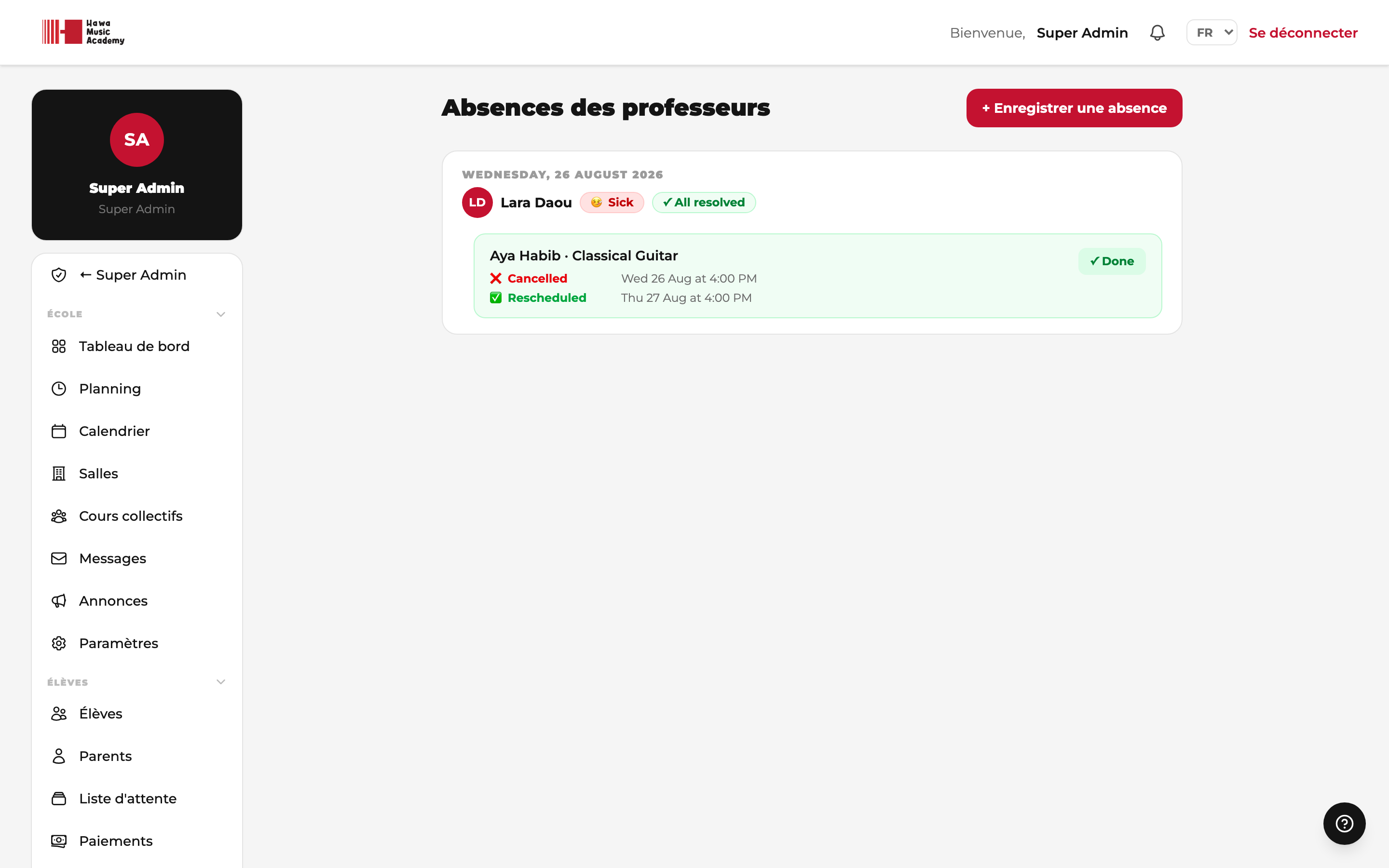 Absences