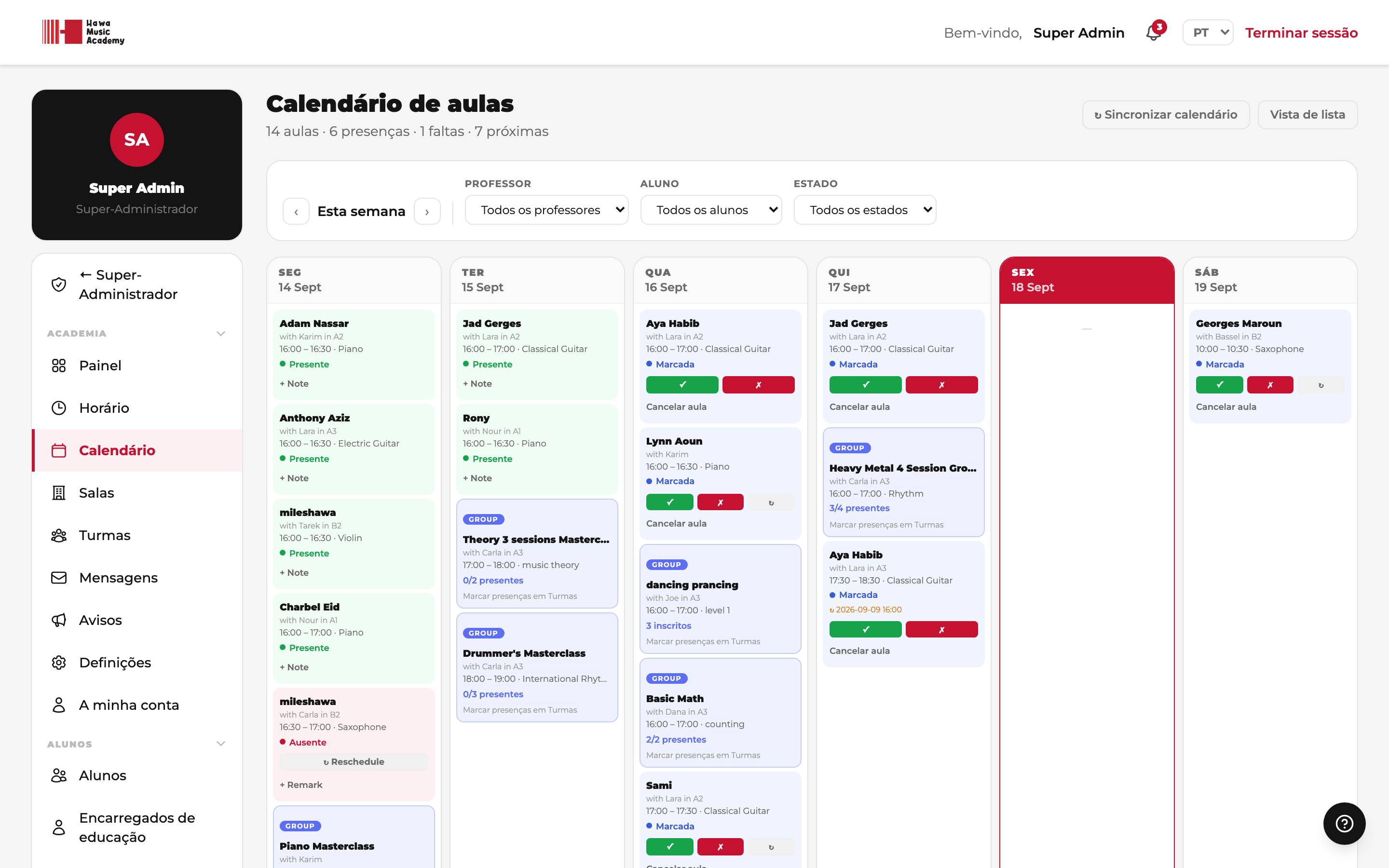 Calendário