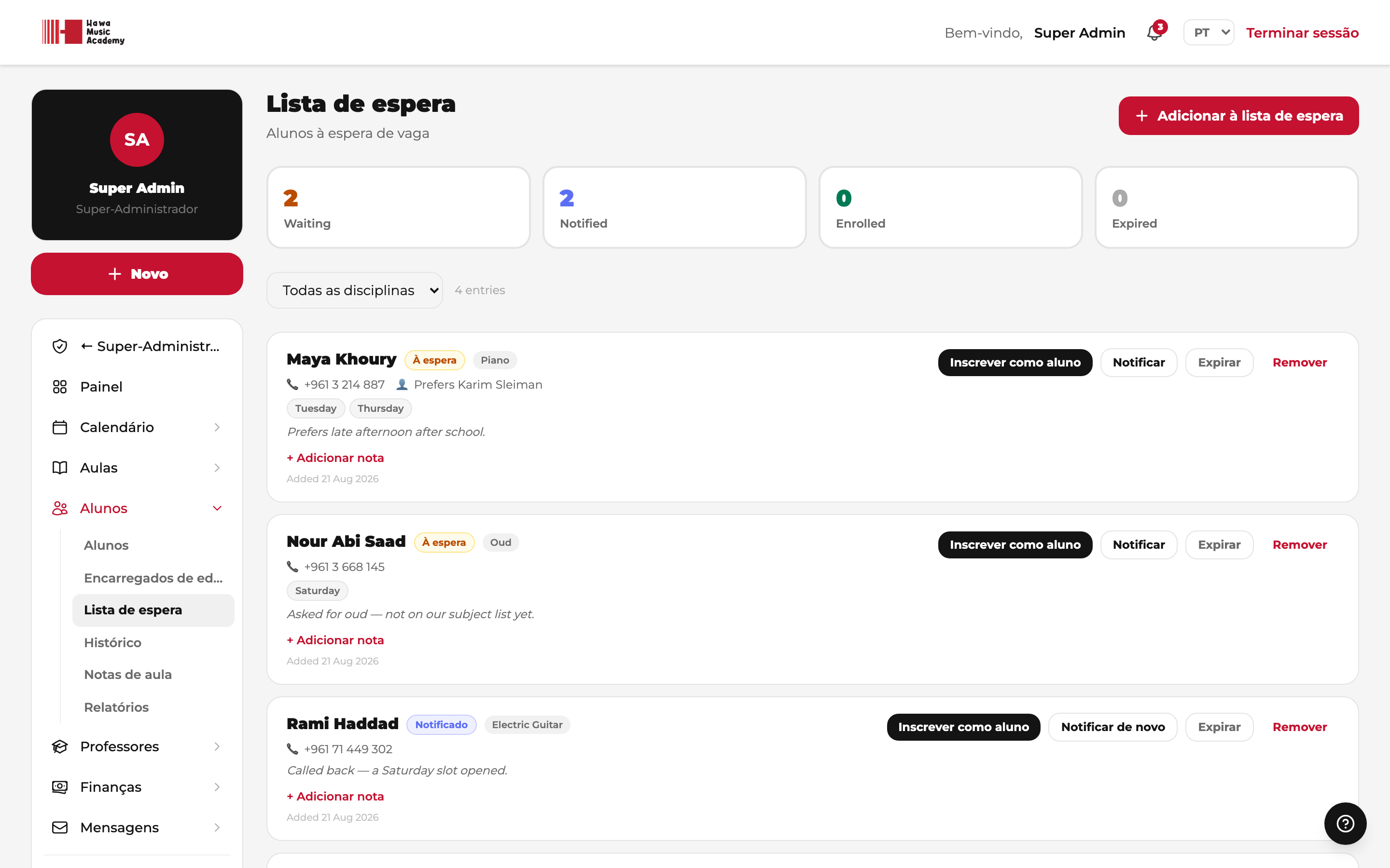 Lista de espera