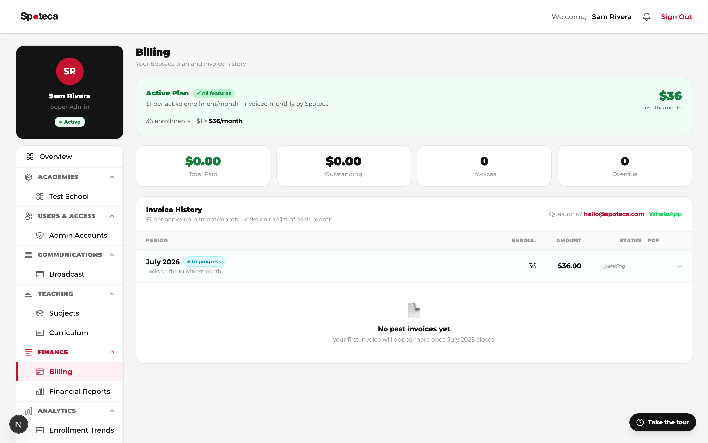 Billing