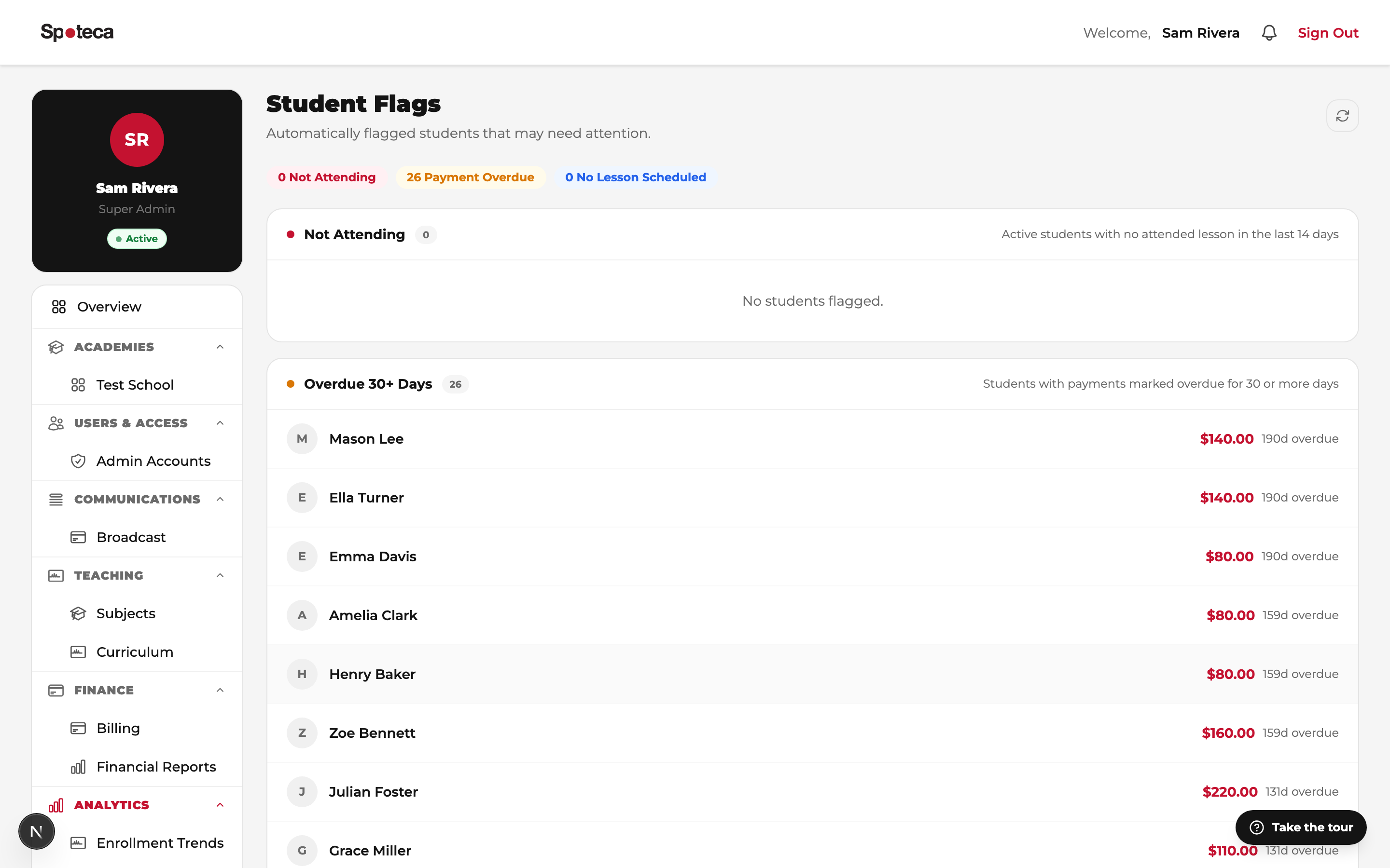 Student flags