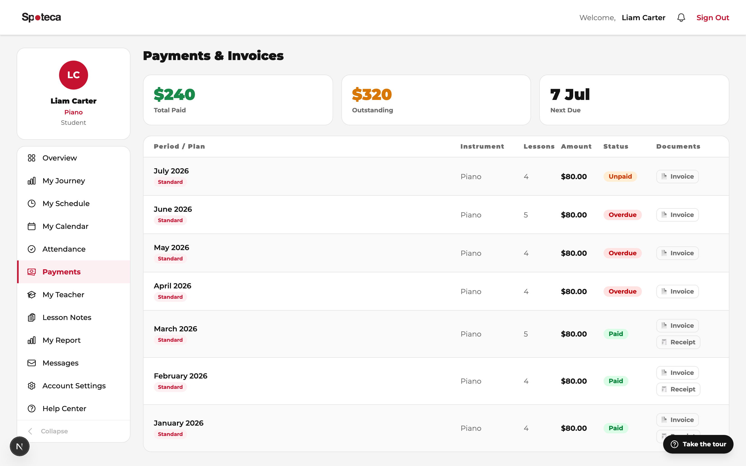 Payments